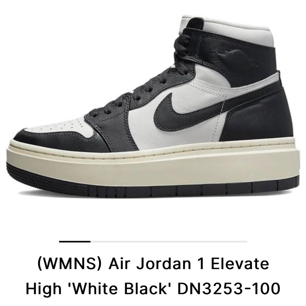 Wmns Air Jordan 1 Elevate High 'White Black' size 9 us/40.5 eur